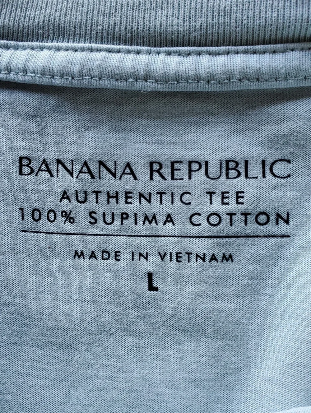 Banana Republic Authentic Tee Mens L Mint Green Supima Cotton Pocket T-shirt